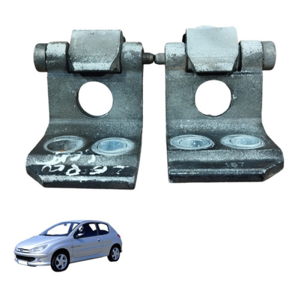 Par Dobradiça Porta Dianteira Direita Peuegot 206 08/09