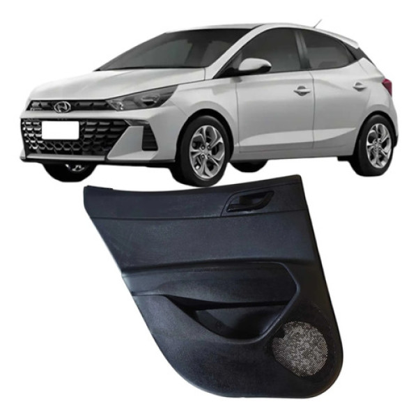 Forro Porta Traseira Esquerdo Hyundai Hb20 2021 83310r1210 Preto