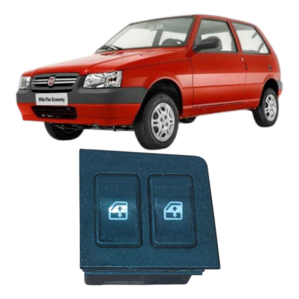 Interruptor Vidro Eletrico Duplo Fiat Uno Mille 1.0 2004