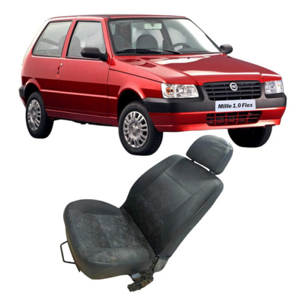 Banco Dianteiro Direito Fiat Uno Mille 2006 1.0 2p Cinza