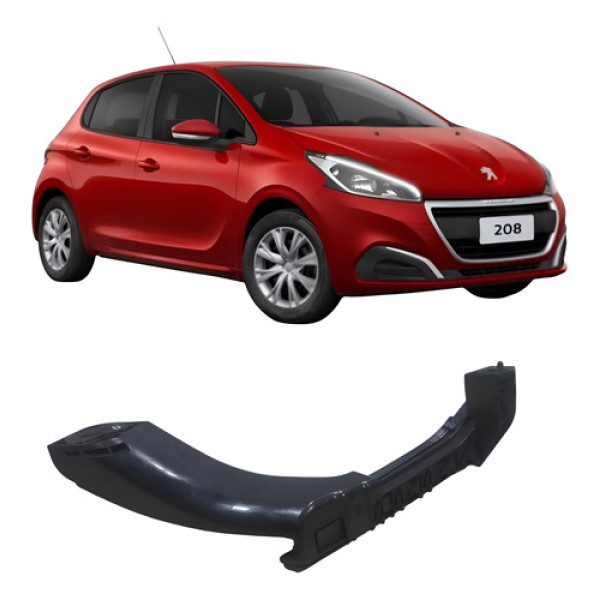 Guia Porta Traseira Direita Peugeot 208 2019 1.2 3c 98007668 Preto