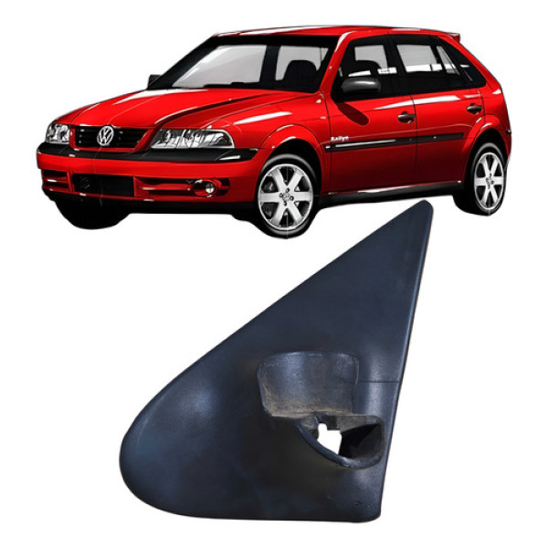 Suporte Acabamento Externo Retrovisor Esquerdo Vw Gol 2005 P Prateado