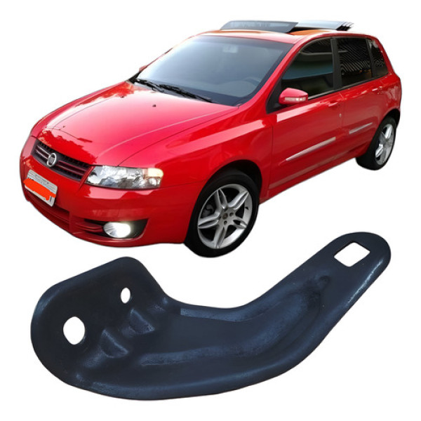 Suporte Dobradiça Encosto Traseiro Esquerdo Fiat Stilo 2009 Vermelho