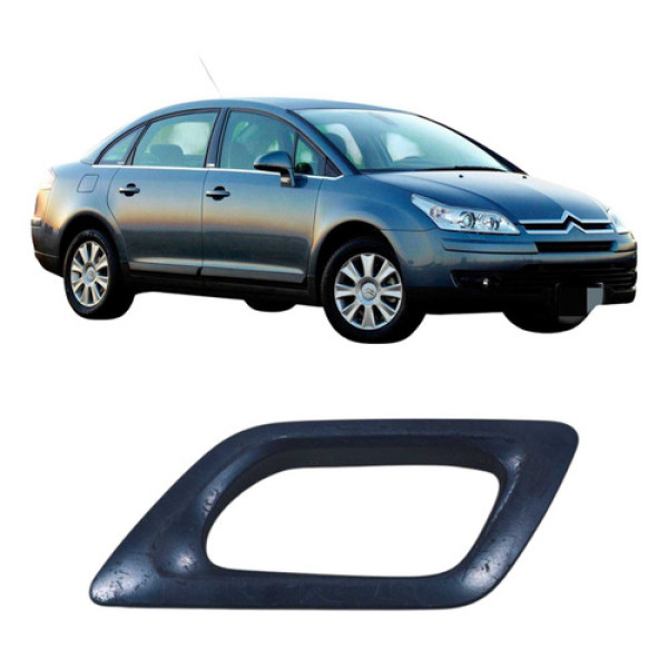 Moldura Maçaneta Dianteira Esquerda Citroen C4 Pallas 2008 Preto Dianteira