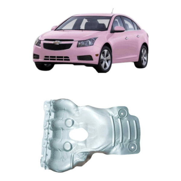 Protetor Calor Escape Gm Cruze Sedan 2013 1.8 55565974 Prateado