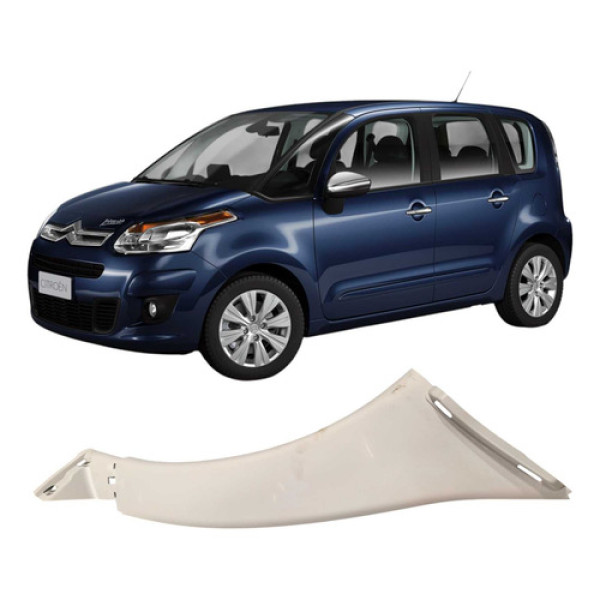 Moldura Coluna Direita Parabrisa C3 Picasso 2014 9687939877 Branco