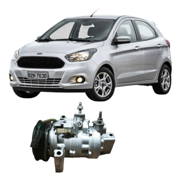 Compressor Ar Condicionado Ford Ka 2017 1.0 3c E3b119d629bb