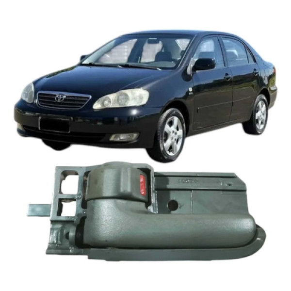 Maçaneta Dianteira Esquerda Toyota Corolla 2004 1.8 Original Cinza Dianteira