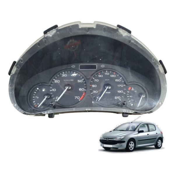 Painel Instrumento Peugeot 206 1999 A 2010 - Preto Preto