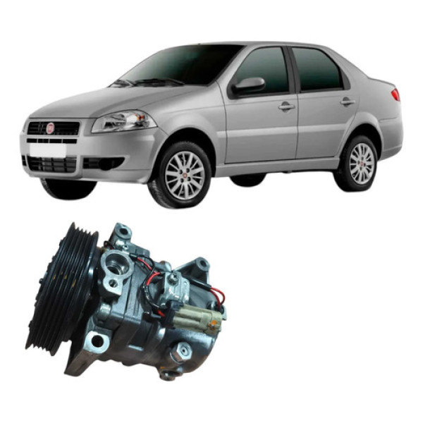 Compressor Ar Condicionado Fiat Siena 2013 1.0 4p Original