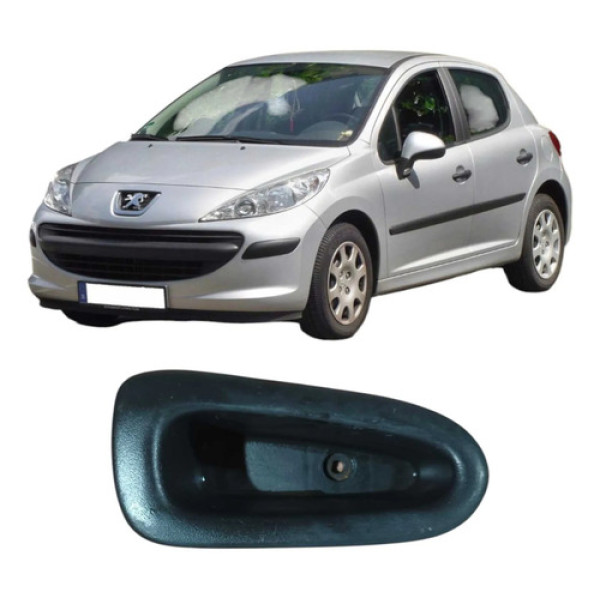 Puxador Porta Traseira Direita Peugeot 1.4 Original Prateado
