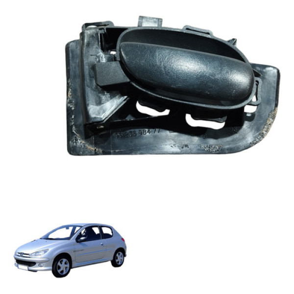 Maçaneta Interna Lado Esquerdo Peugeot 206 1999/2010 1 Dianteira