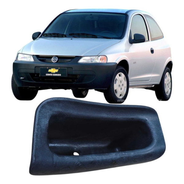Puxador Porta Objeto Esquerdo Chevrolet Celta 2003 Original Preto