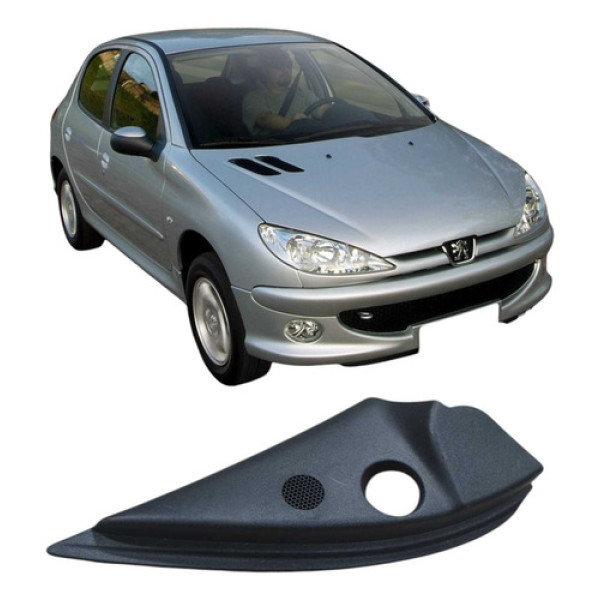 Moldura Direita Retrovisor Peugeot 206 2008 9650061977 Preto