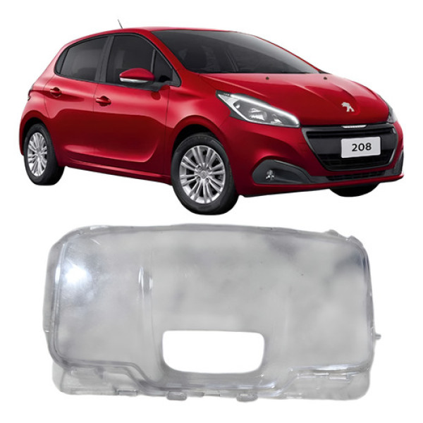 Acrílico Acabamento Luz Cortesia Traseiro Peugeot 208 2019