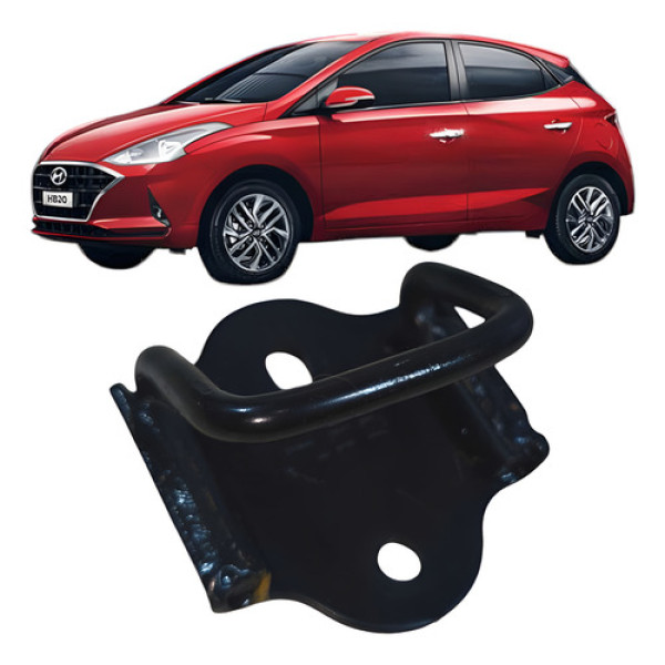 Trava Lateral Esquerdo Encosto Traseiro Hyundai Hb20 2021 Preto