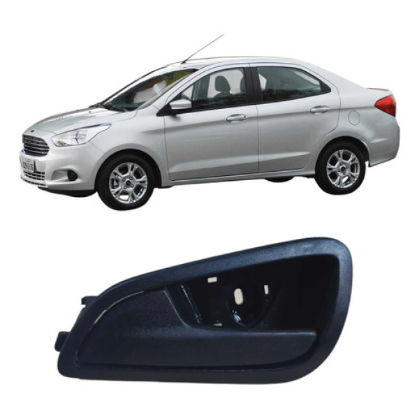Maçaneta Interna Traseira Esquerda Ford Ka 2018 E3b5a22601 Branco Traseira