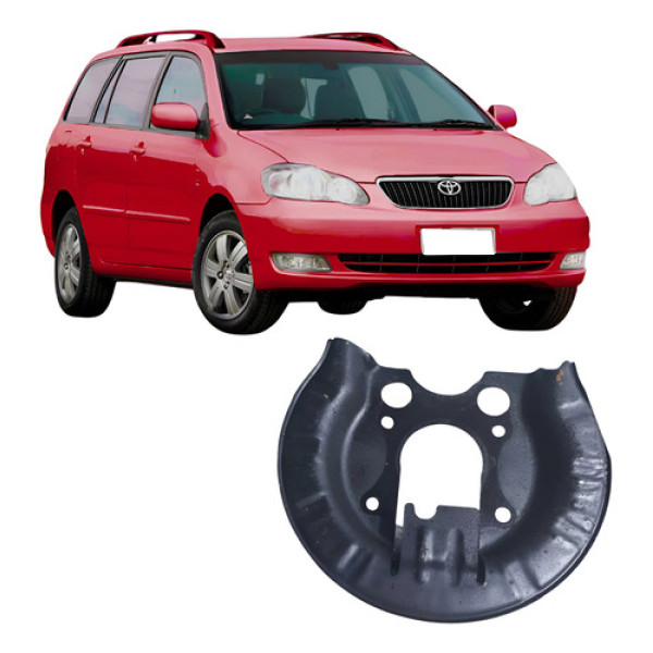 Defletor Direito Eixo Traseiro Corolla Fielder 2005-2008  Preto