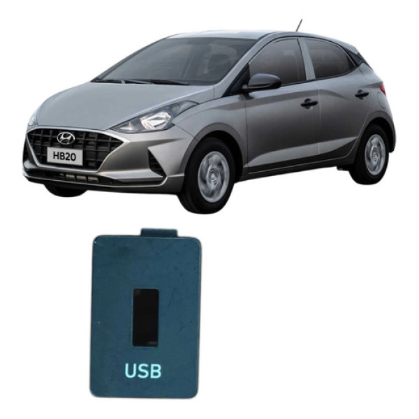  Botao Usb Painel Hyundai Hb20 1.0 3c 2020 Original