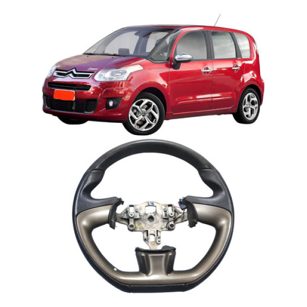 Volante Direção Citroen C3 Picasso 2014 4008379 Preto