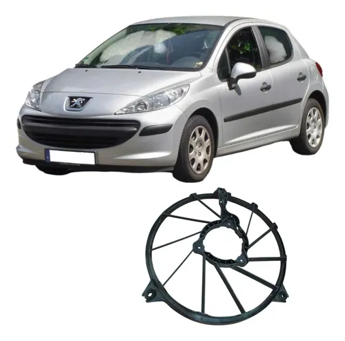 Defletor Ventoinha Radiador Peugeot 207 2009 1.4 Original