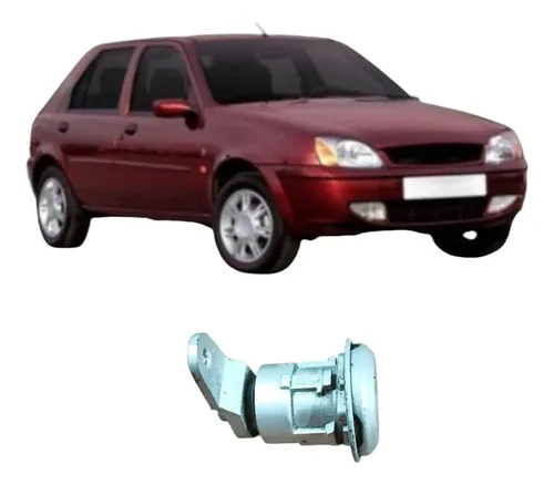 Miolo Porta Direita Dianteira Ford Fiesta 2000 Original Prateado