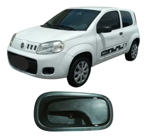 Maçaneta Interna Dianteira Esquerda Fiat Uno 2014 100180498  Preto Dianteira