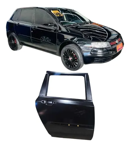 Porta Traseira Direita Fiat Stilo 2003 1.8 Original  Traseira Direito Preto