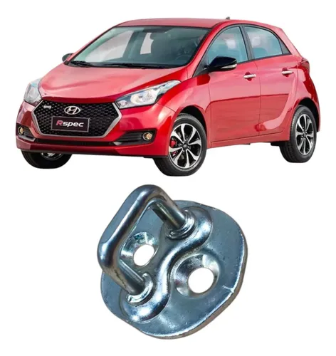 Batente Trava Fechadura Porta Hyundai Hb20 1.0 3c 2017 Prateado