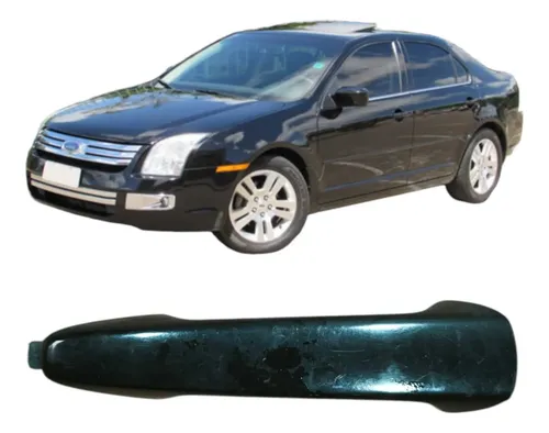 Macaneta Externa Traseira Direita Ford Fusion 2006 6e5354224 Preto Traseira