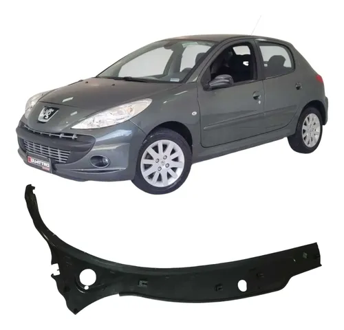 Grade Churrasqueira Esquerda Peugeot 207 2009 24711 Cinza Fosco
