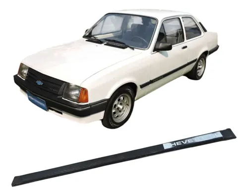 Friso Emblema Porta Chevrolet Chevette 1989 1.6 2p Original Branco