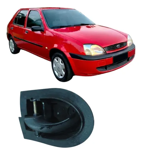 Maçaneta Traseiro Esquerdo Ford Fiesta 2000 1.0 4p Original Vermelho Traseira