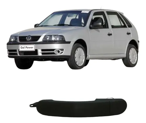 Maçaneta Dianteira Direita Volkswagen Gol 2003 1.0 Original Preto Dianteira