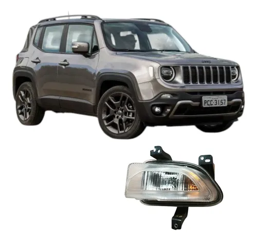 Farol Milha Esquerdo Jeep Renegade 2019 1.8 40920748lh Preto