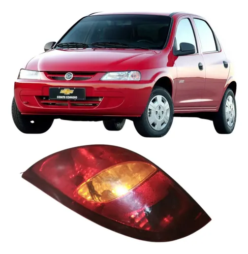 Lanterna Traseira Esquerda Chevrolet Celta 2004 1.0 Original Esquerdo/motorista Vermelho