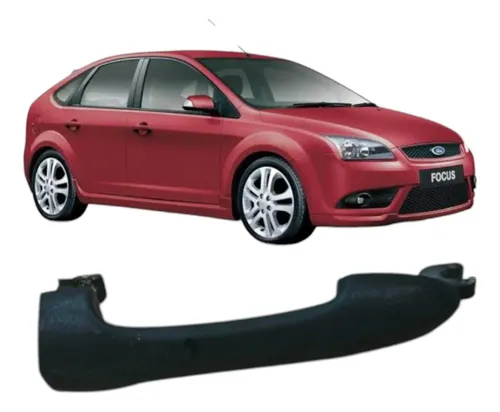 Maçaneta Externa Traseira Direita Ford Focus 2008  Xs41a2240 Prata Traseira