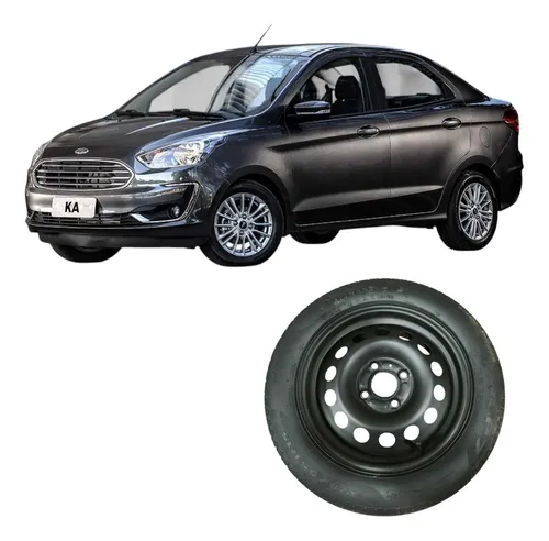 Pneu Roda Aro 15 4furos Ford Ka 2020 1.0 3c Original Preto